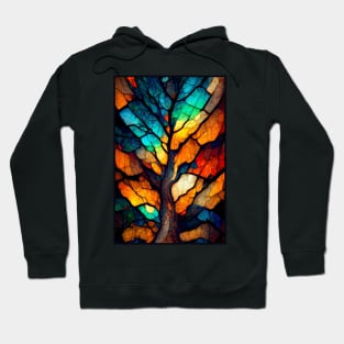 Colorful tree Hoodie